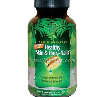 Nutrient Rich Healthy Skin & Hair plus Nails, 60 Liquid Soft-Gels, Irwin Naturals on Sale