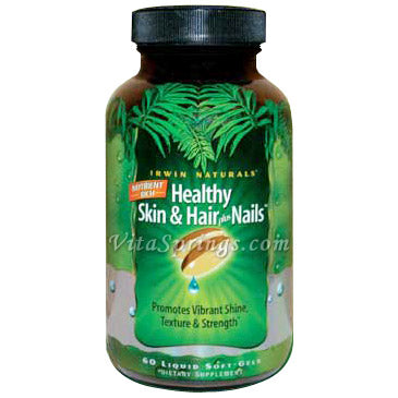 Nutrient Rich Healthy Skin & Hair plus Nails, 60 Liquid Soft-Gels, Irwin Naturals on Sale