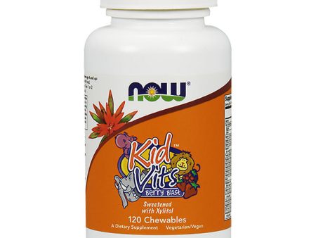 Kid Vits - Berry Blast Chewable Multi-Vitamin, 120 Tablets, NOW Foods Supply