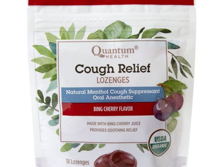 Cough Relief Lozenges - Bing Cherry, 18 Lozenges, Quantum Health For Cheap