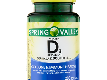 VITAMINA D3 2000IU SPRING VALLEY , CAPSULAS Online Sale