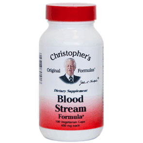 Blood Stream Capsule Formula, 100 Vegicaps, Christopher s Original Formulas Online now