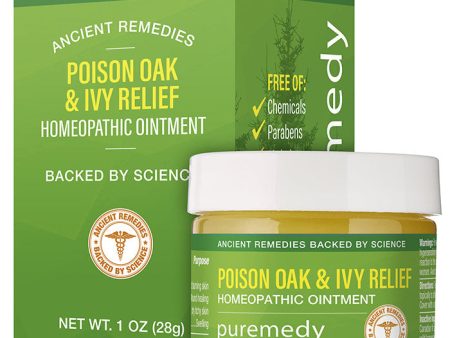 Poison Oak & Ivy Relief Ointment, 1 oz, Puremedy Hot on Sale