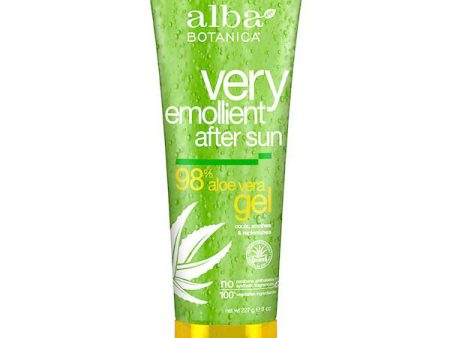 Very Emollient After Sun Gel, 98% Aloe Vera, 8 oz, Alba Botanica Online Sale