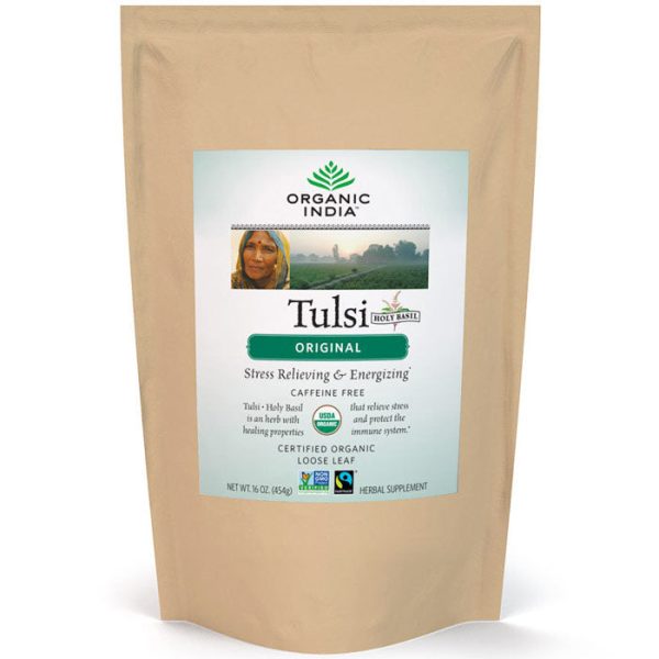 Tulsi (Holy Basil) Original Tea, Loose Leaf, Value Size, 1 lb, Organic India on Sale