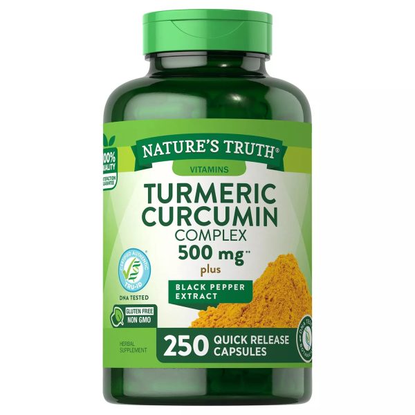 TURMERIC CURCUMIA  500MG  NATURES TRUTH 250  CAPSULAS For Sale