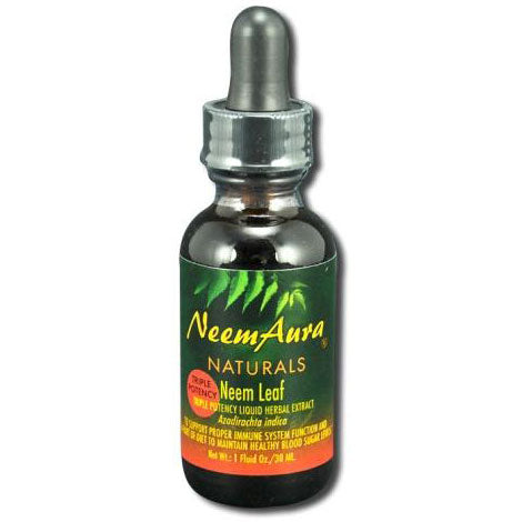 Neem Leaf 3X Concentration Liquid Herbal Extract, 1 oz, Neem Aura Online now