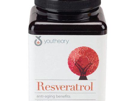 Youtheory Resveratrol Anti-Aging Benefits, 290 Tablets, Nutrawise Corporation Hot on Sale