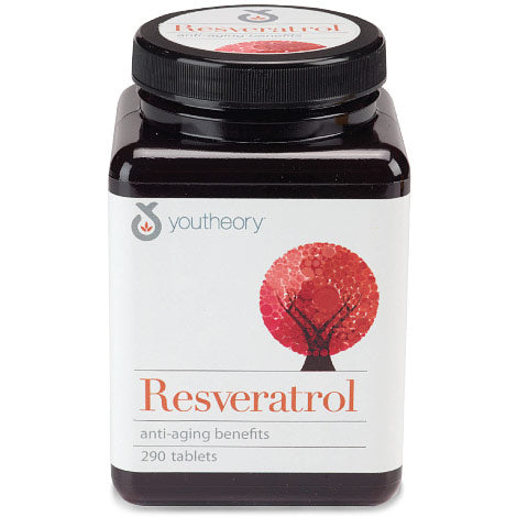 Youtheory Resveratrol Anti-Aging Benefits, 290 Tablets, Nutrawise Corporation Hot on Sale