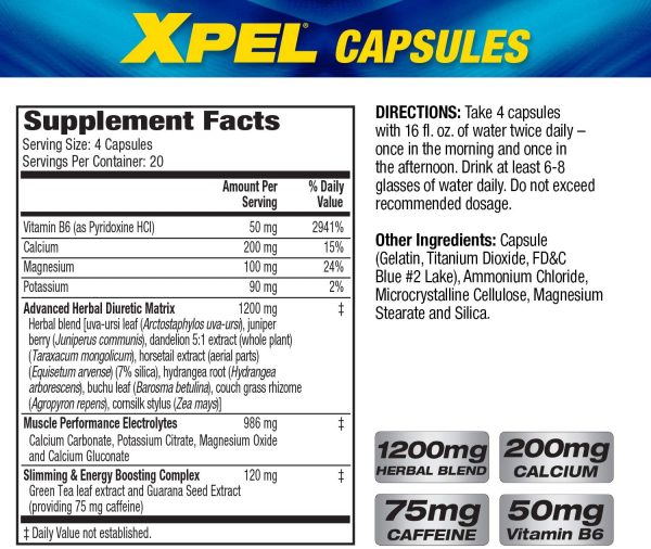 MHP XPEL HERBAL DIURETIC 80 cápsulas For Sale