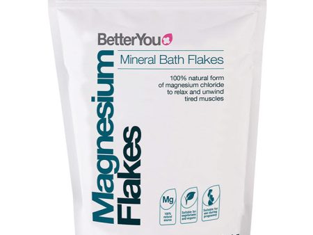 Magnesium Flakes, Mineral Bath Flakes, 2.3 lb, BetterYou Fashion