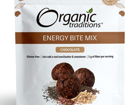 Organic Energy Bite Mix, Chocolate, 7.8 oz (220 g), Organic Traditions Supply