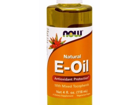 Vitamin E Oil 80% Mixed Tocopherols Vegetarian 4 oz, NOW Foods For Discount