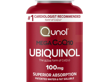 Qunol Mega CoQ10 Ubiquinol 100 mg., 120 Capsulas de Gel Hot on Sale