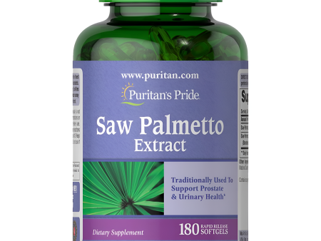 SAW PALMETTO EXTRACT 180 CAPSULAS - PURITAN S PRIDE Fashion