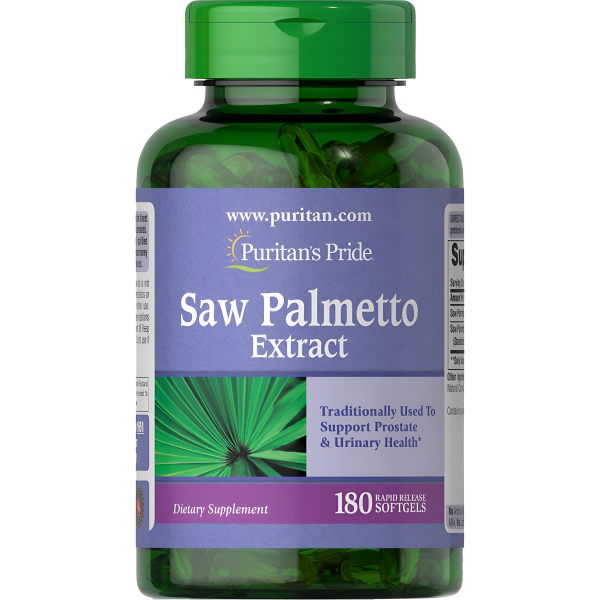 SAW PALMETTO EXTRACT 180 CAPSULAS - PURITAN S PRIDE Fashion