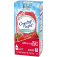 Bebida Crystal Light Fresa Sin Azúcar Mezcla de Singles con Cafeína, 10 ct On-the-Go-Packets 31.1gr Sale