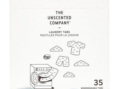 Laundry Tabs, 35 Biodegradable Tabs, The Unscented Company Sale