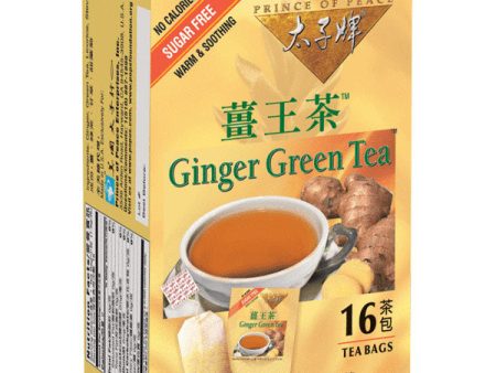 Ginger Green Tea, 16 Bags, Prince of Peace Online Hot Sale