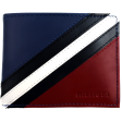 Billetera Tommy Hilfiger Para Hombre de cuero billetera plegable Rojo Azul Marino Nuevo Fashion