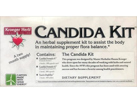 Candida Kit, Herbal Supplement, 1 Kit (4-Piece), Kroeger Herb Sale