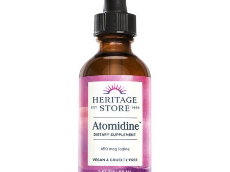 Atomidine Drops, 450 mcg Iodine, Unflavored, 2 oz, Heritage Products Hot on Sale