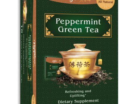 Peppermint Green Tea, 18 Bags, Prince of Peace For Discount