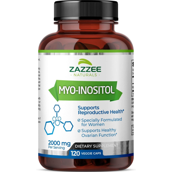 Zazzee MYO  INOSITOL Reproduccion y Fertilidad  120 Capsulas 2000 mg Online now