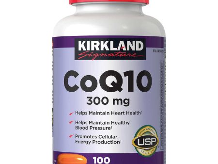 CoQ10 de 300 mg  Kirkland 100 Capsulas Suaves Hot on Sale