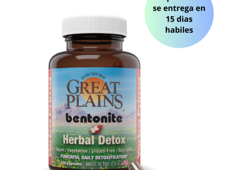 Bentonite + Herbal Detox , 100 capsulas - Great Plains Online