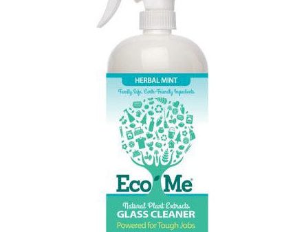 Eco-Me Glass Cleaner, Natural Plant Extracts, Herbal Mint, 32 oz Online Sale