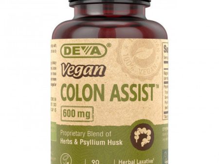 Vegan Colon Assist, 90 Tablets, Deva Nutrition For Cheap