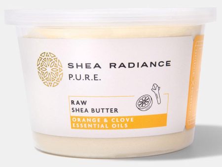 Raw Shea Butter - Orange & Clove Essential Oils, 7.5 oz, Shea Radiance Online