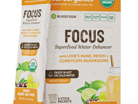 Organic Focus Superfood Water Enhancer Drink Mix & Smoothie Booster, 5 Stick Packets, BareOrganics Superfoods Discount