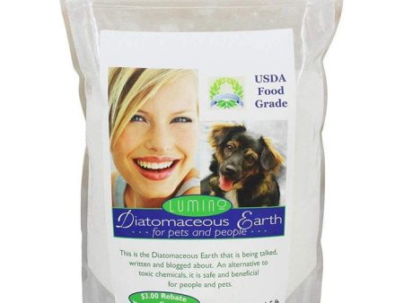 Food Grade Diatomaceous Earth for Pets & People, Value Size, 1.5 lb, Lumino Wellness Fashion