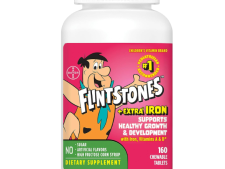 Flintstones Vitaminas  masticables para niños con hierro multivitamínico  160 unidades Online now