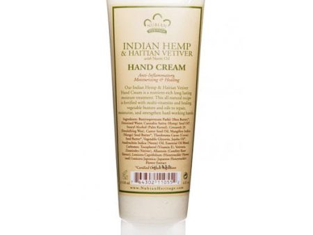 Indian Hemp & Haitian Vetiver Hand Cream, 4 oz, Nubian Heritage For Cheap