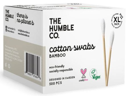 Cotton Swabs - White, 500 pcs, The Humble Co. Online