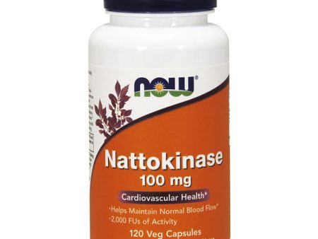 Nattokinase 100 mg, Value Size, 120 Veg Capsules, NOW Foods on Sale