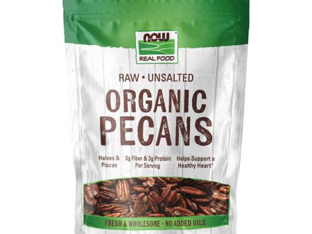 Pecans, Organic, Raw & Unsalted, 10 oz (284 g), NOW Foods Online