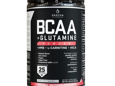 BCAA NATURAL  + GLUTAMINE 362 GR. SASCHA FITNESS Fashion