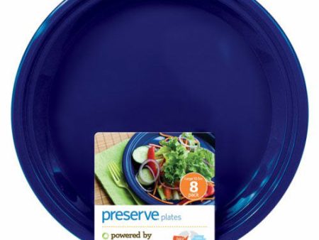 On The Go Large Plates, Midnight Blue, 8 Pack, Preserve Online Hot Sale