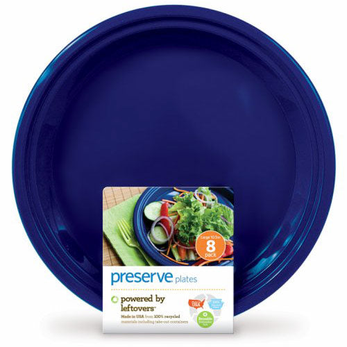 On The Go Large Plates, Midnight Blue, 8 Pack, Preserve Online Hot Sale