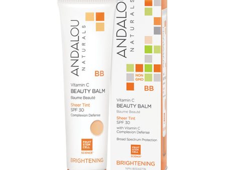 Vitamin C BB Beauty Balm Sheer Tint SPF 30, 2 oz, Andalou Naturals Discount