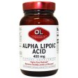 Alpha Lipoic Acid 400 mg, 60 Veggie Capsules, Olympian Labs Supply