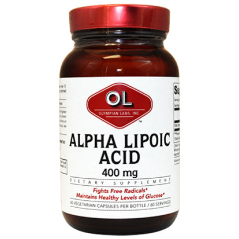 Alpha Lipoic Acid 400 mg, 60 Veggie Capsules, Olympian Labs Supply