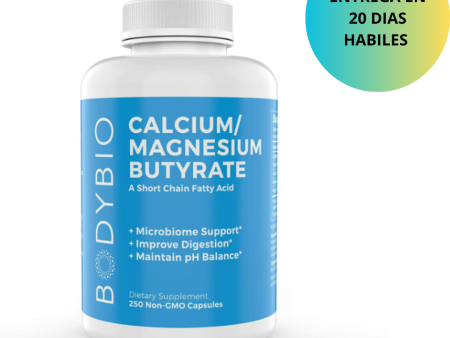 BodyBio Calcio  Magnesio butyrate 250 capsulas on Sale