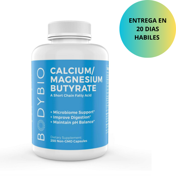 BodyBio Calcio  Magnesio butyrate 250 capsulas on Sale