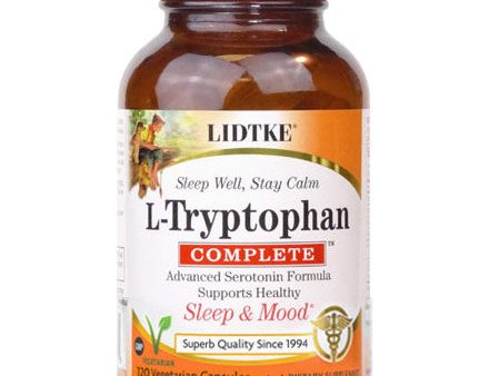 L-Tryptophan Complete, Advanced Serotonin Formula, 120 Vegetarian Capsules, Lidtke Online