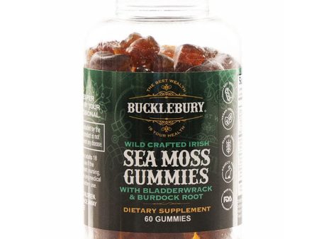 Wild Crafted Irish Sea Moss Gummies, 60 Gummies, Bucklebury Cheap